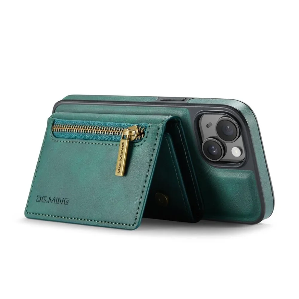 DG.MING M5 Series Magnetic 2-in-1 Wallet Leather Phone Case For iPhone 13 ProMax